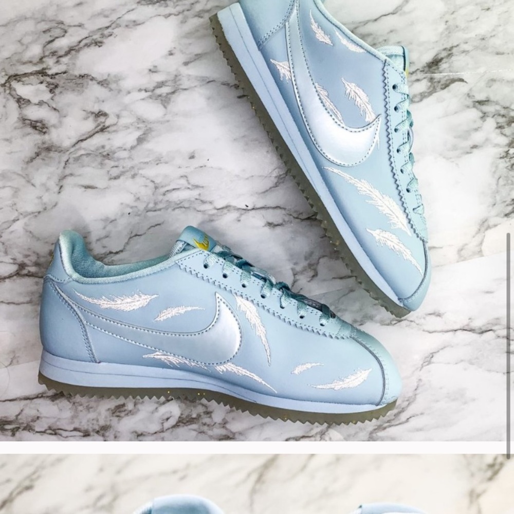 ♥️SOLD♥️Nike Cortez Blue Ocean Bliss Sneaker 7.5 - Picture 7 of 8